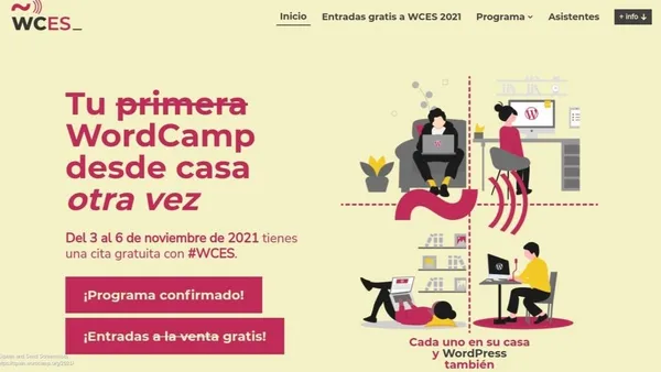 WordCamp España Online 2021 presencialmente
